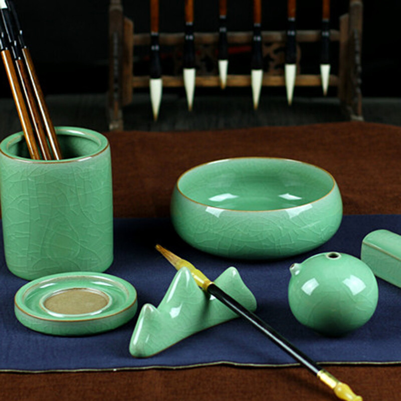 品味傳統雅趣 烏龜先森文房四寶陶瓷套裝，點亮現代書房藝術