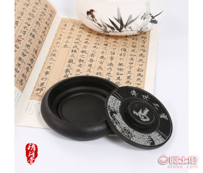 匠心傳承 螺紋硯學生4寸古馬羅紋硯，文房雅器新選擇