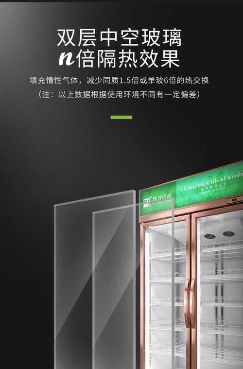 智冷庫品商超高端冷藏展示柜 香檳金雙開門，工廠直銷新體驗(yàn)